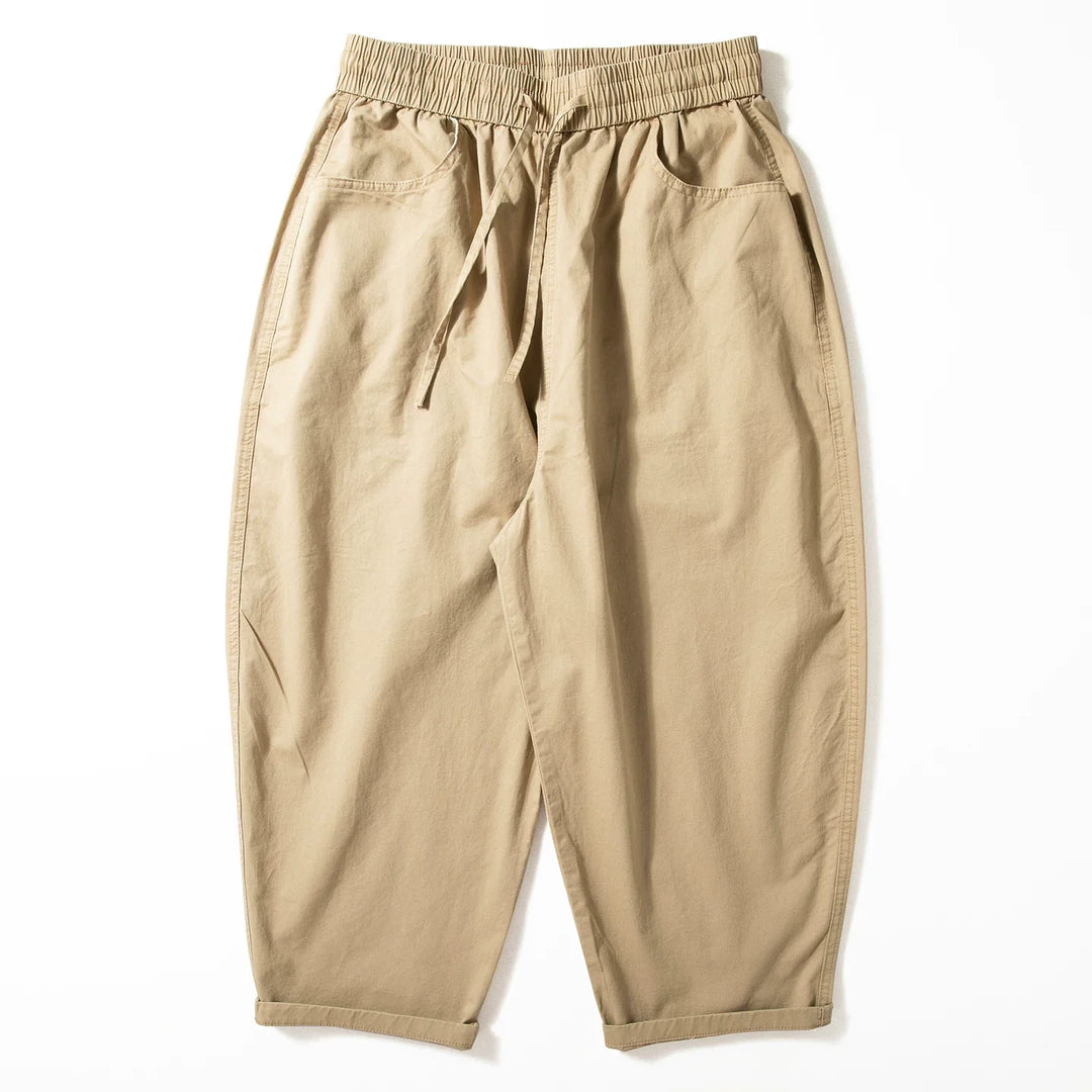Casual Lightweight Cropped Wide-leg Pants