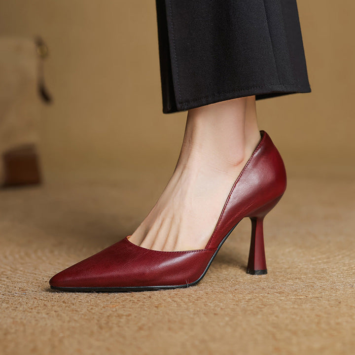 Liana Genuine Leather Heels