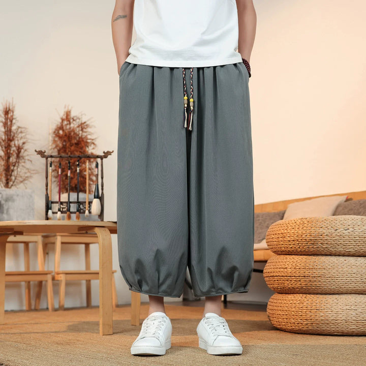 Lantern Loose Casual Cropped Pants