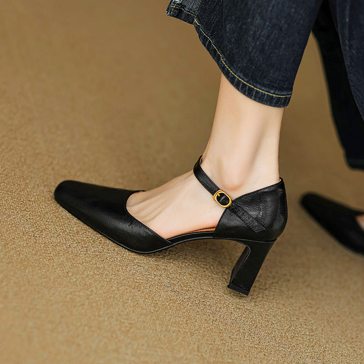 Amaris Genuine Leather Heels