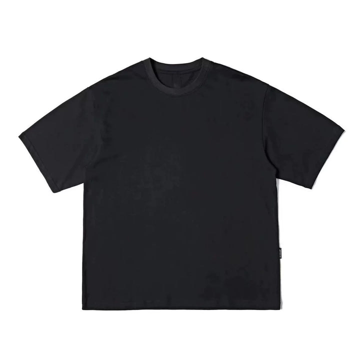 320g Japanese style Solid Color Loose Casual T-shirt