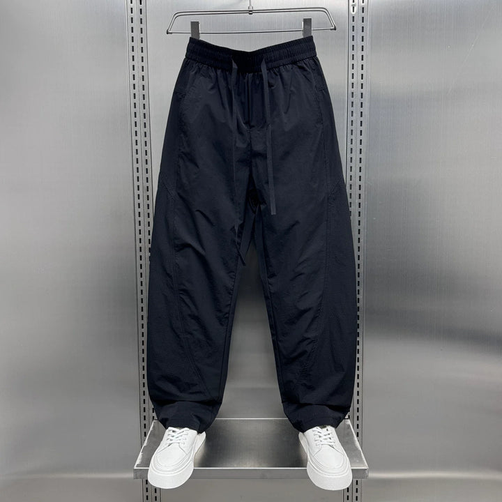 Breathable Loose-fitting Straight Drawstring Quick-drying Trousers
