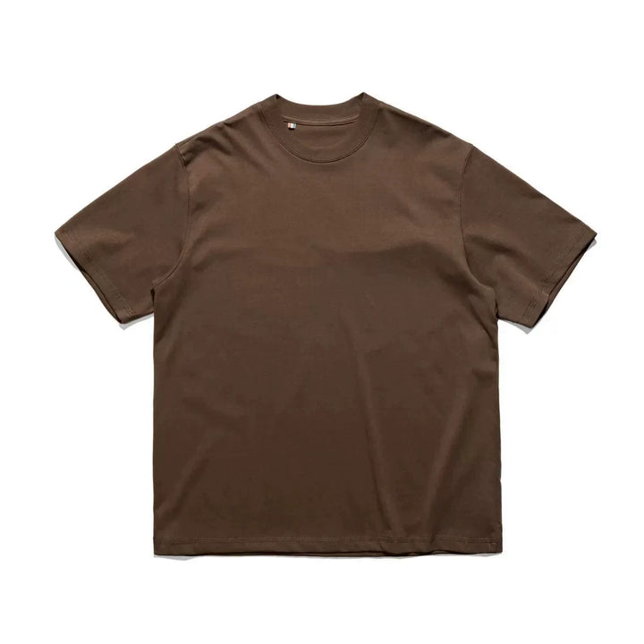 320g Japanese style Solid Color Loose Casual T-shirt