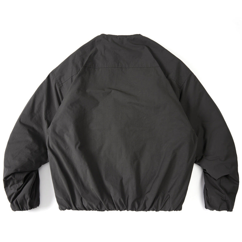 Japanese retro Silhouette Round Neck Loose-fitting Jacket
