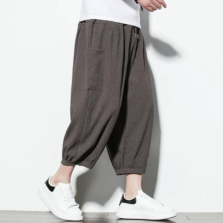 Ice Silk Thin Drape Casual Loose Wide-leg Pants