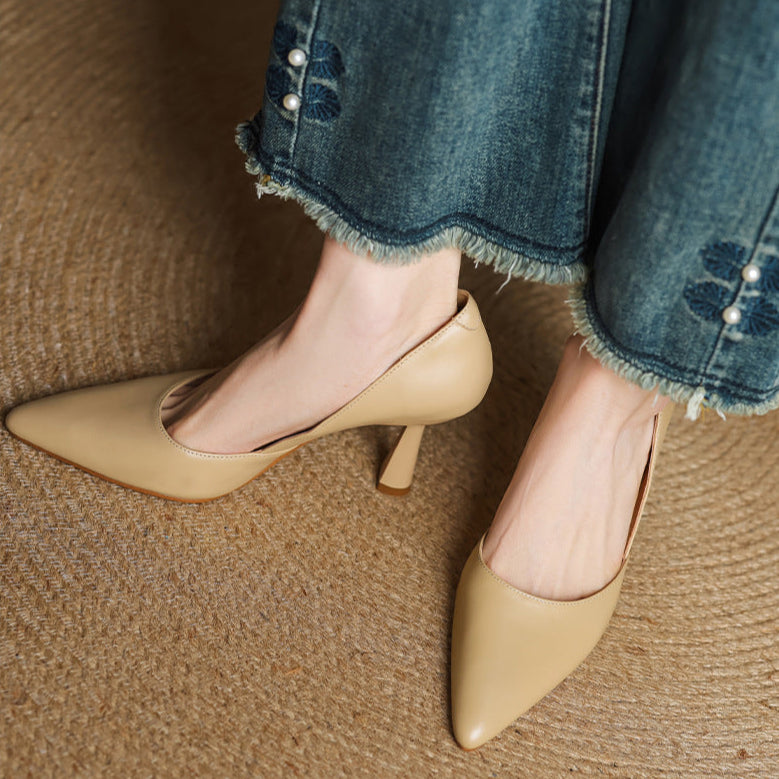 Liana Genuine Leather Heels