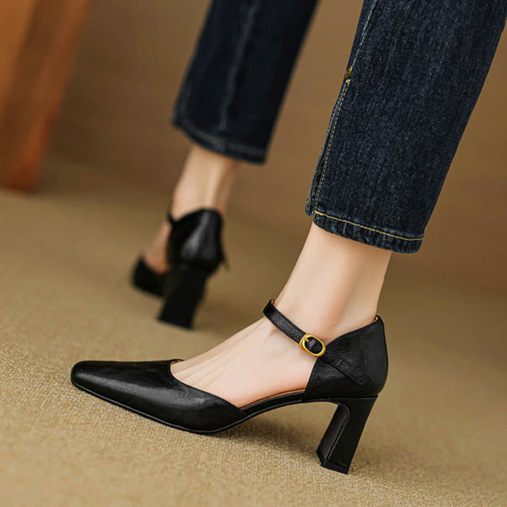 Amaris Genuine Leather Heels