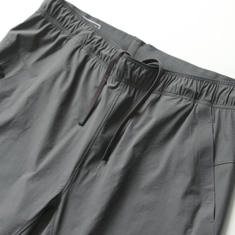 Casual Elastic-waist Athletic Shorts