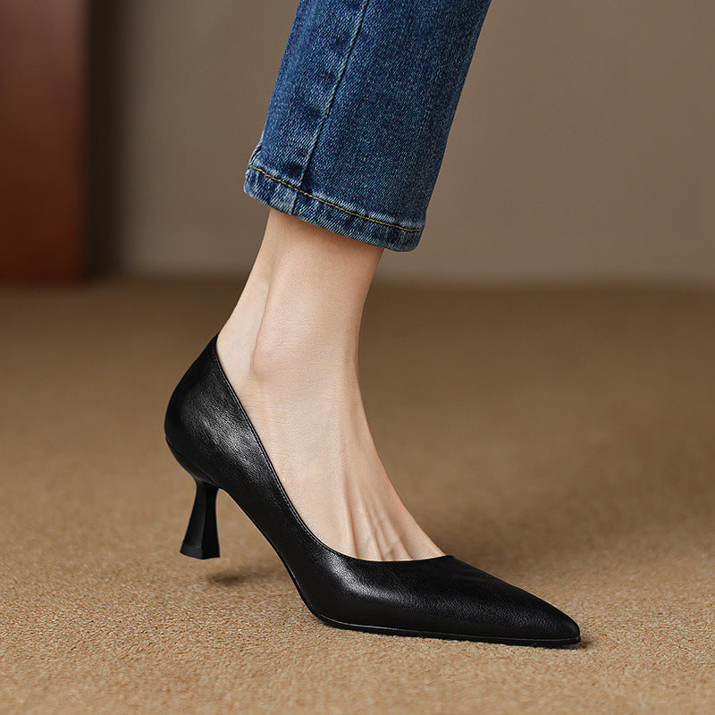 Elore Genuine Leather Heels