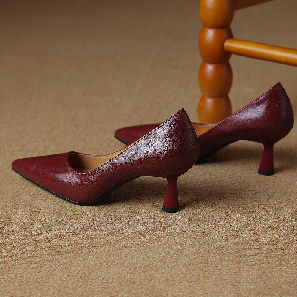 Elore Genuine Leather Heels
