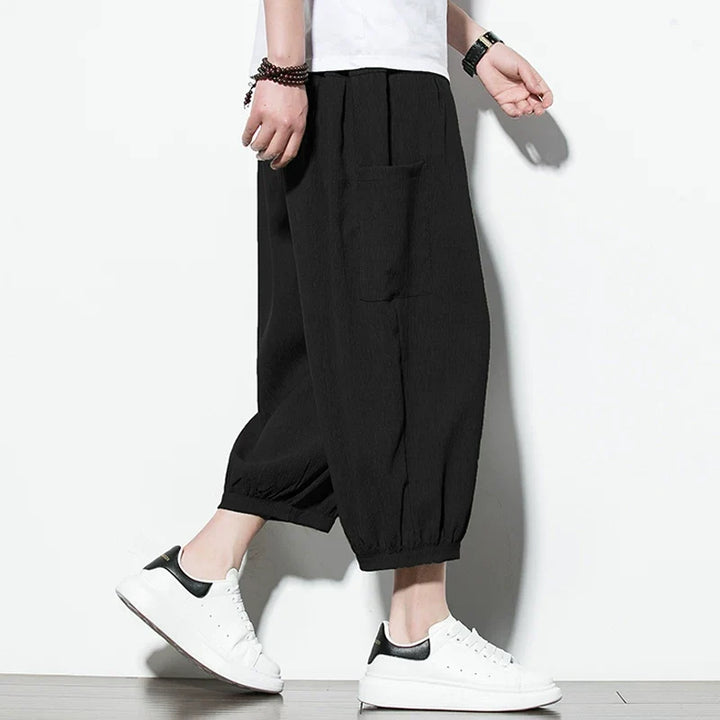 Ice Silk Thin Drape Casual Loose Wide-leg Pants
