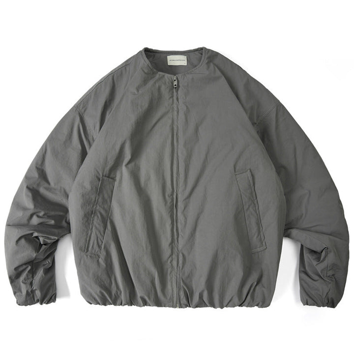 Japanese retro Silhouette Round Neck Loose-fitting Jacket