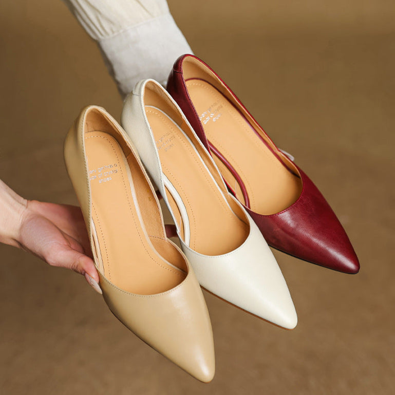 Liana Genuine Leather Heels