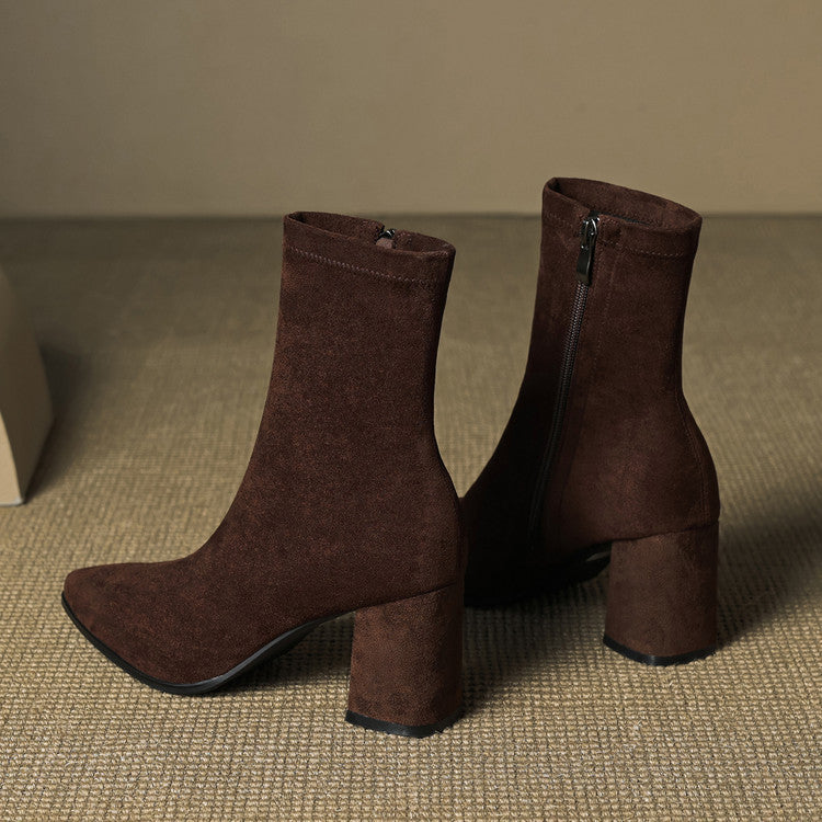 Alora Genuine Suede Boots