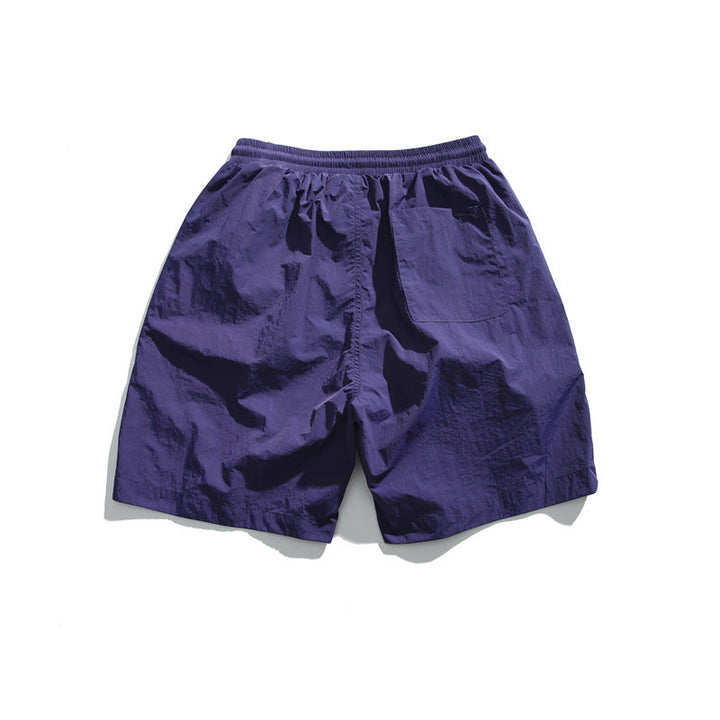 Embroidered Quick-Dry Casual Shorts