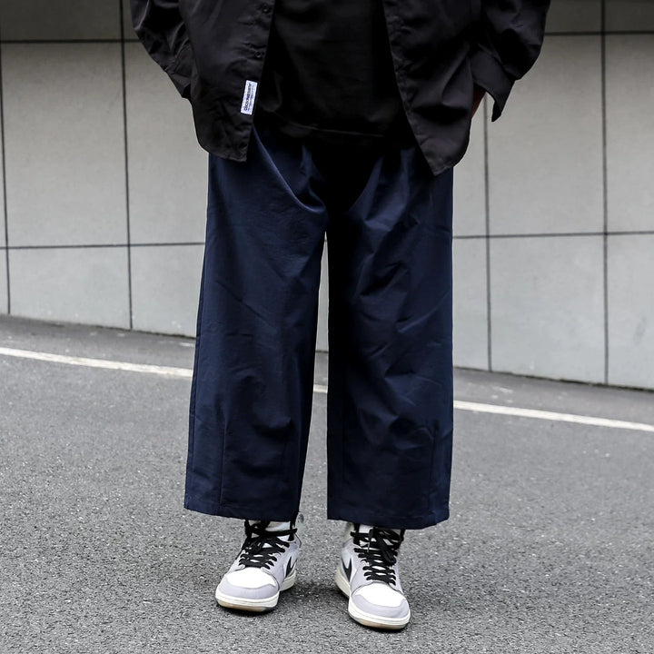 Japanese Solid Color Straight Leg Pants