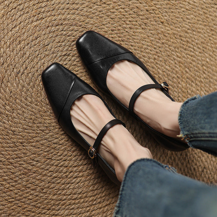 Clarette Genuine Leather Heels