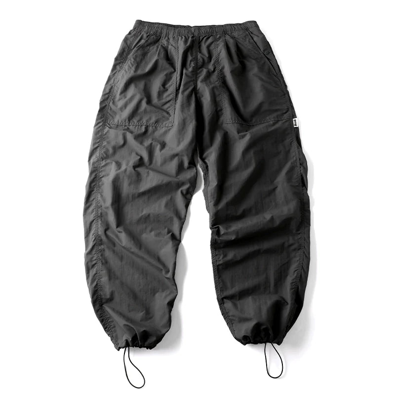 Khaki Japanese Waterproof Breathable Loose Casual Pants