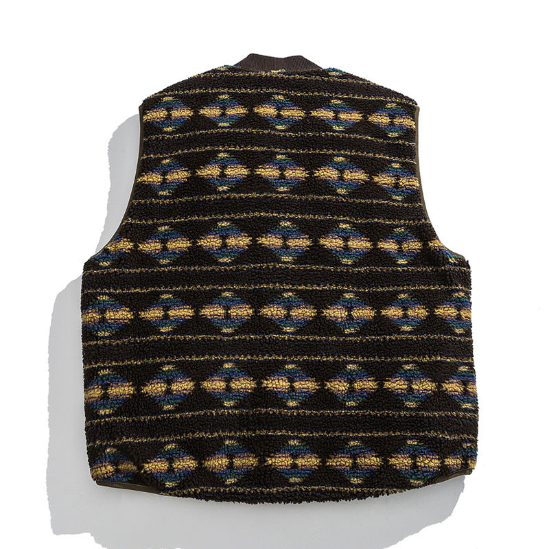 Japanese Reversible Loose Padded Warm Workwear Vest