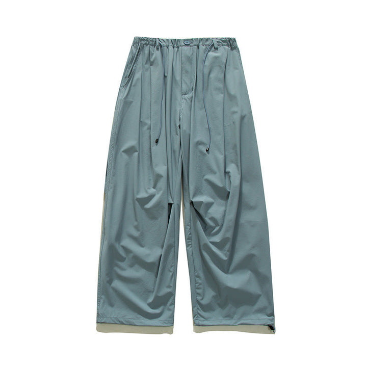 Japanese Lightweight Drawstring Straight-leg Casual Pants