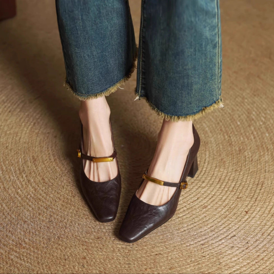 Auria Genuine Leather Heels