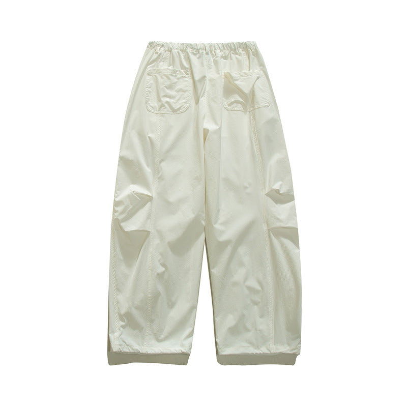 Japanese Lightweight Drawstring Straight-leg Casual Pants