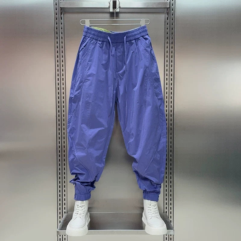 Breathable Mesh Loose-fitting Utility Harem Pants