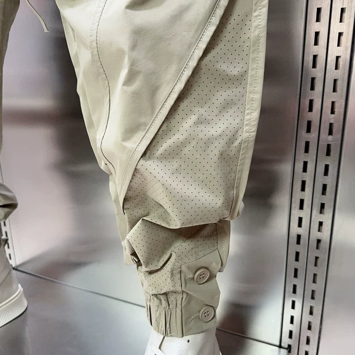 Breathable Mesh Loose-fitting Utility Harem Pants