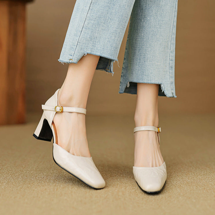 Amaris Genuine Leather Heels