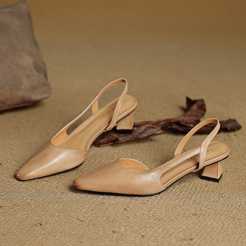 Elle Genuine Leather Heels