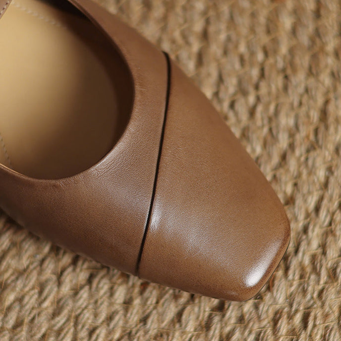 Clarette Genuine Leather Heels
