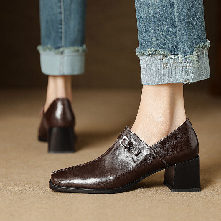 Ekra Genuine Leather Heels