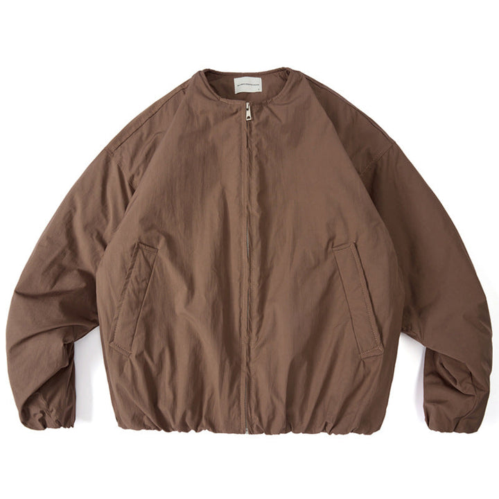 Japanese retro Silhouette Round Neck Loose-fitting Jacket