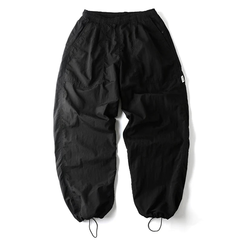 Khaki Japanese Waterproof Breathable Loose Casual Pants