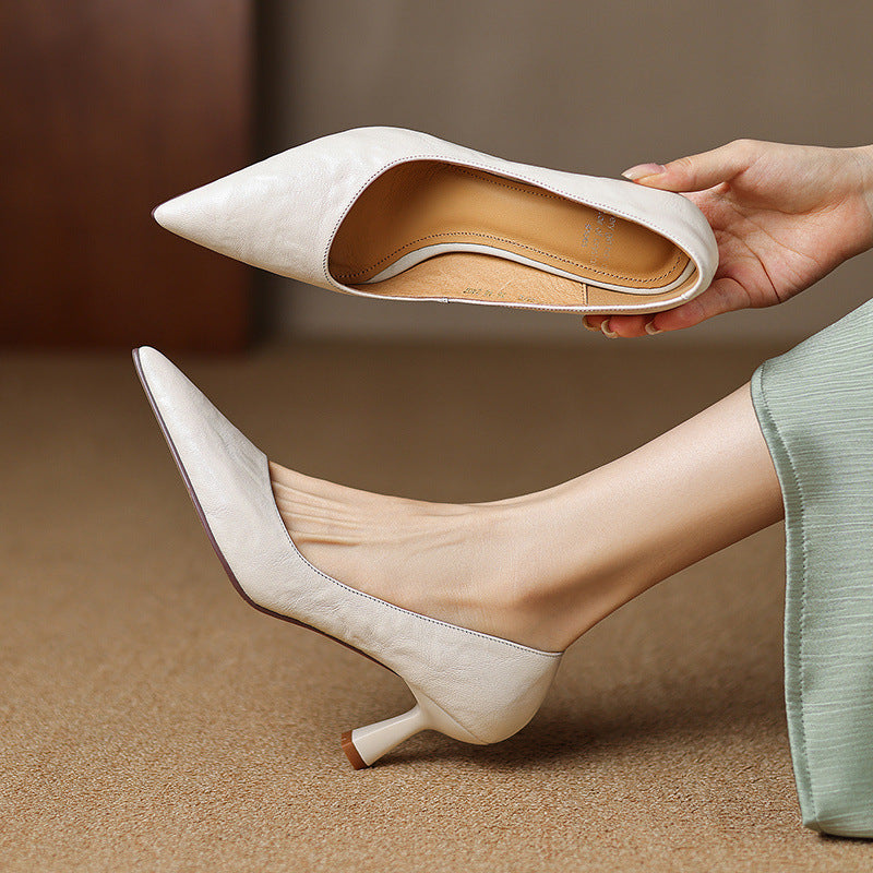 Elore Genuine Leather Heels