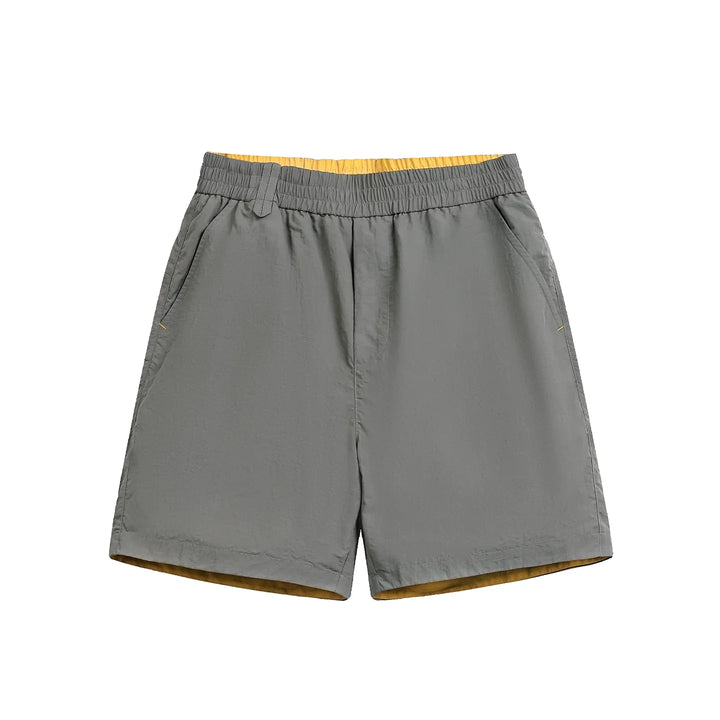 Color-blocked Rolled-up Water-repellent Shorts