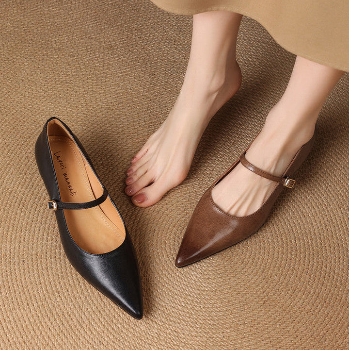 Felcia Genuine Leather Heels