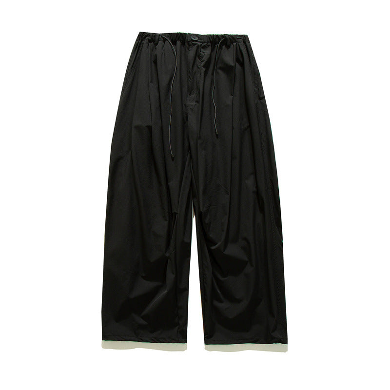 Japanese Lightweight Drawstring Straight-leg Casual Pants