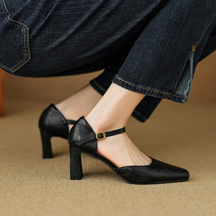 Amaris Genuine Leather Heels