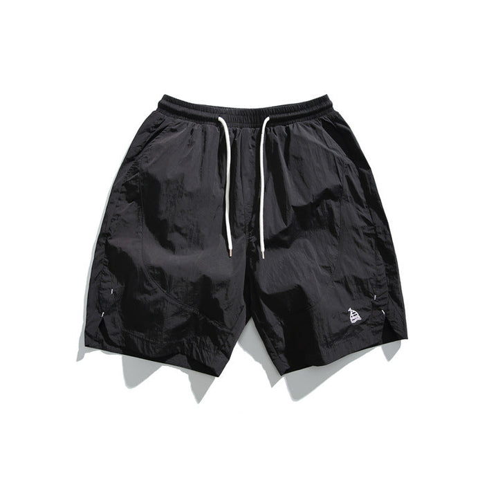 Embroidered Quick-Dry Casual Shorts