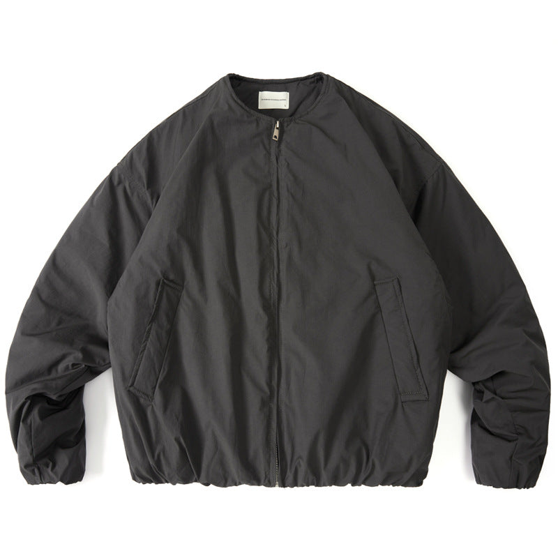 Japanese retro Silhouette Round Neck Loose-fitting Jacket