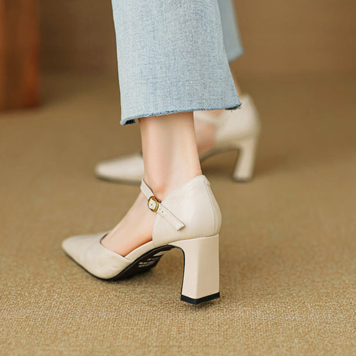 Amaris Genuine Leather Heels