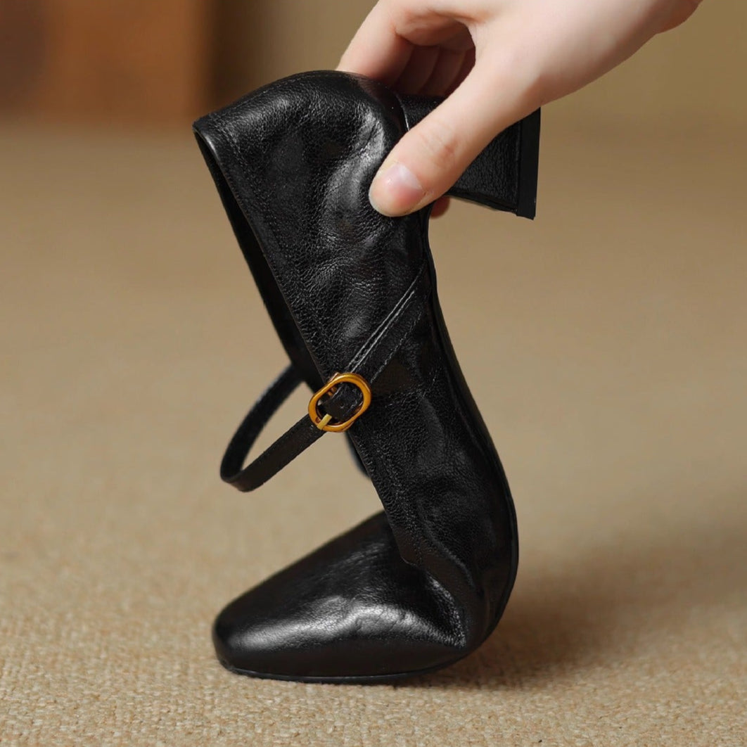 Remina Genuine Leather Heels