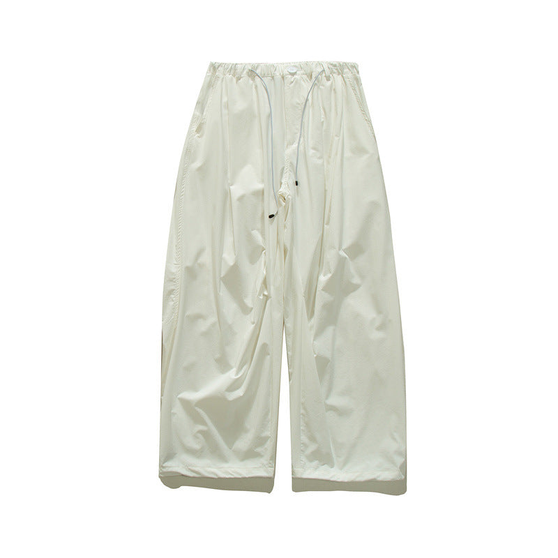 Japanese Lightweight Drawstring Straight-leg Casual Pants