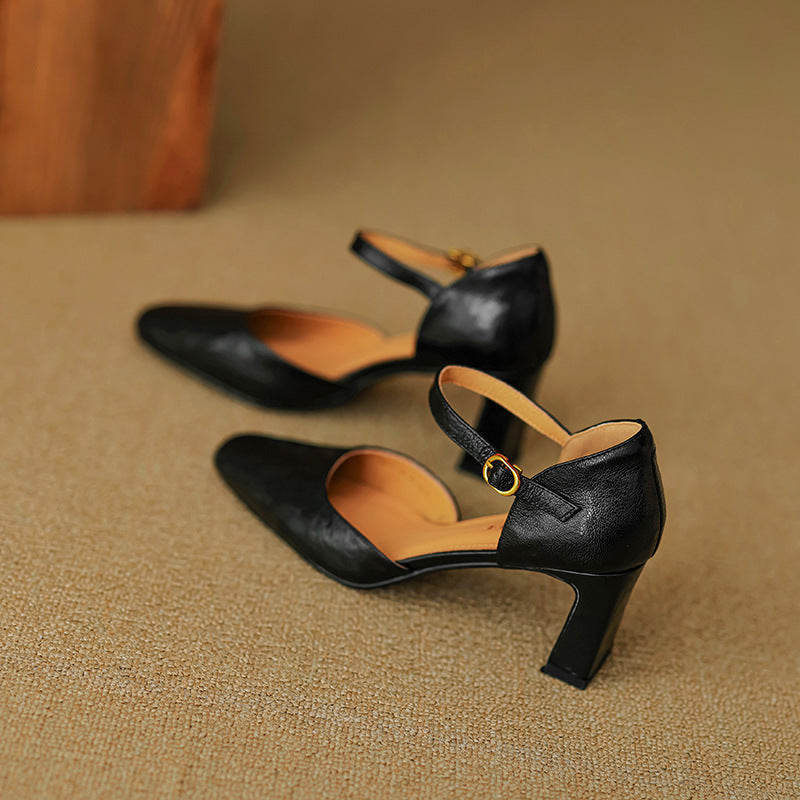 Amaris Genuine Leather Heels