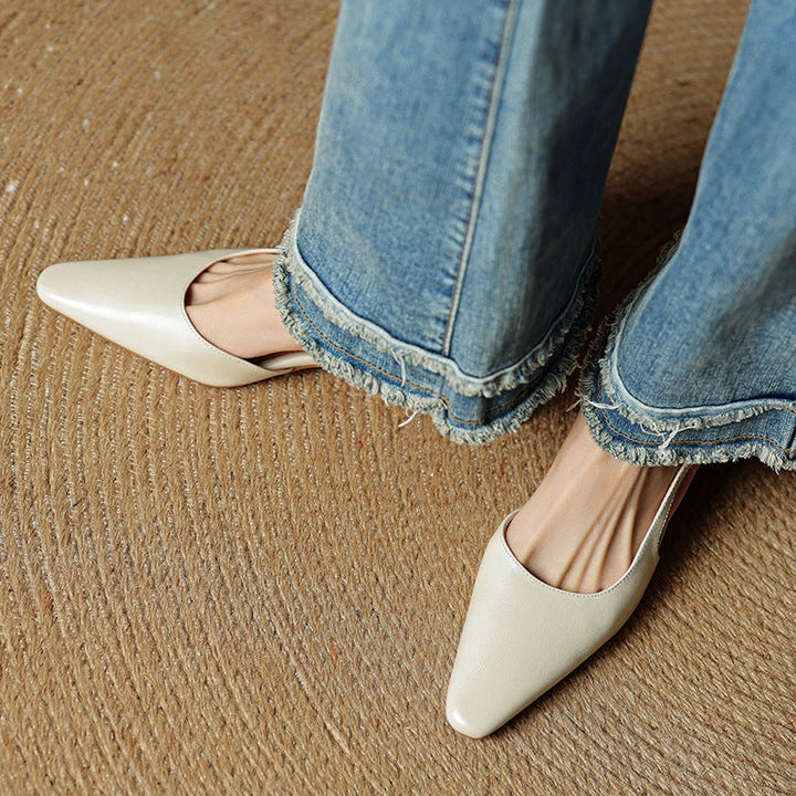 Elle Genuine Leather Heels