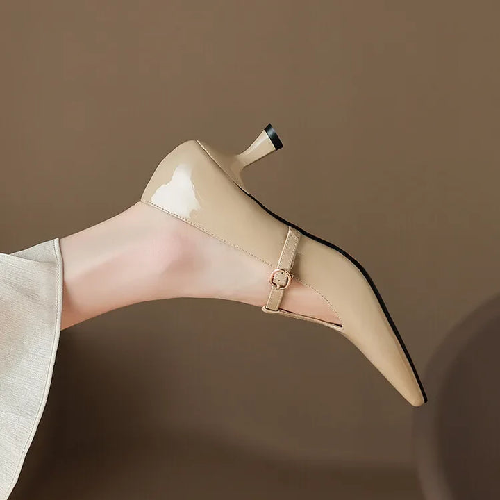 Ileen Genuine Leather Heels