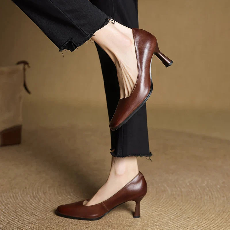 Diara Genuine Leather Heels