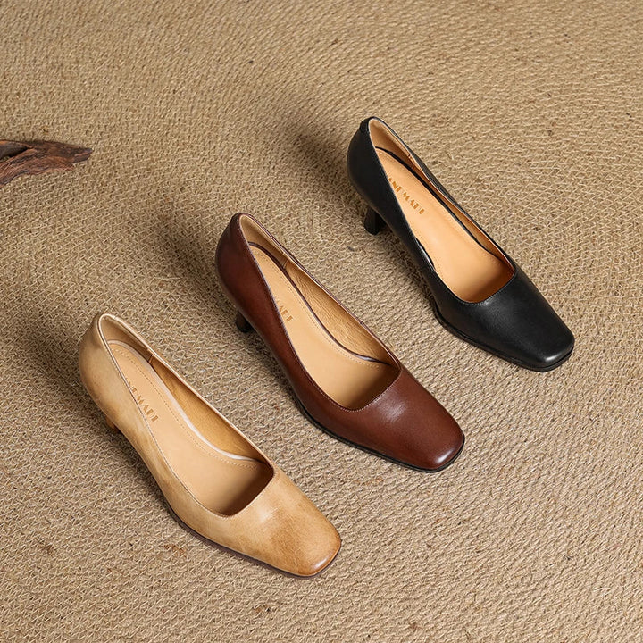 Diara Genuine Leather Heels