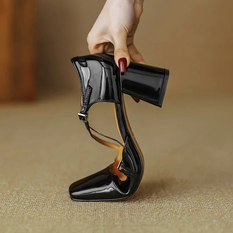 Lilian Genuine Leather Heels